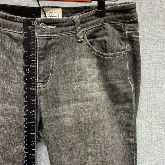 White House Black Market Size 6 Blanc Jeans Faded Black Womens Bootcut - Picture 6 of 10